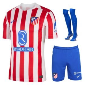 Maillot Kit Enfant Atletico Madrid Domicile 2025/26